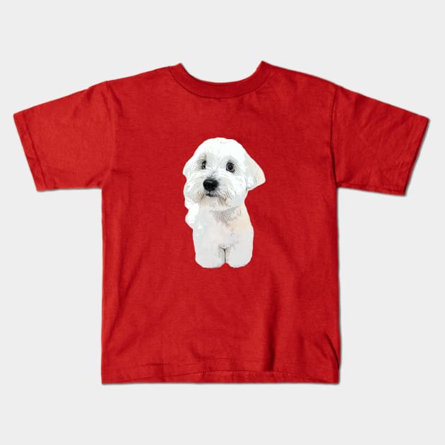 Coton de tulear dog teddy Kids T-Shirt by ElegantCat